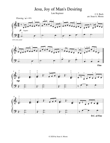 Jesu, Joy of Man's Desiring (arr. arr. by Sean A. Moore)