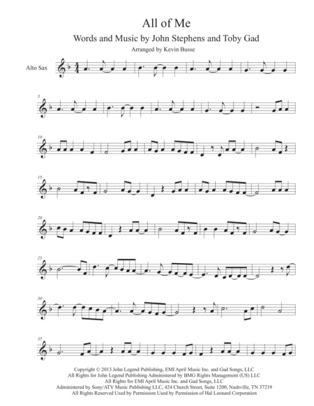 All Of Me (arr. Kevin Busse)