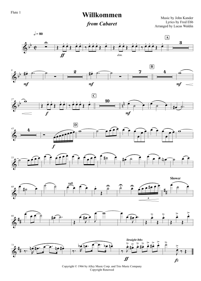 Willkommen (arr. Lucas Waldin)