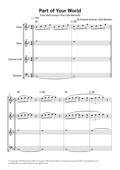 Part Of Your World (reprise) (arr. Jackson Spindler)
