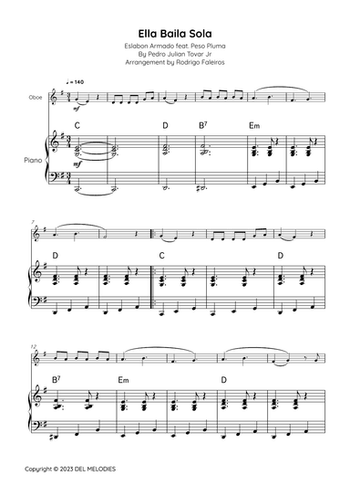 Ella Baila Sola (arr. Rodrigo Faleiros)