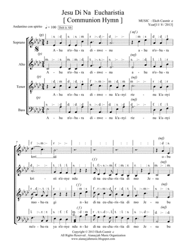 JESU DI NA EUCHARISTIA