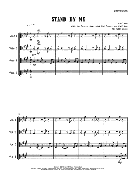 Stand By Me (arr. Alison Gillies)