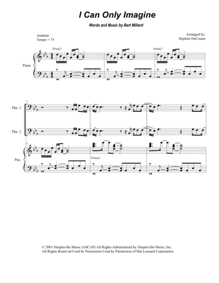 I Can Only Imagine (arr. Stephen DeCesare)