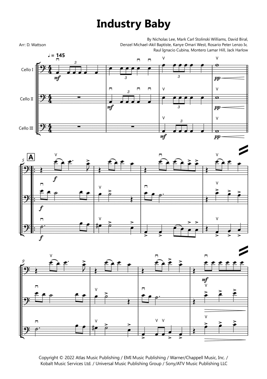 Industry Baby (arr. Douglas Wattson)
