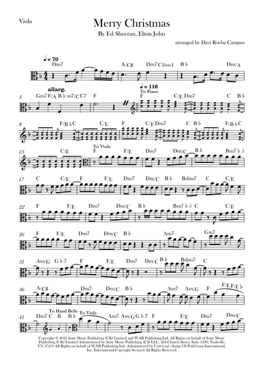 Merry Christmas (arr. Davi Rocha Campos)