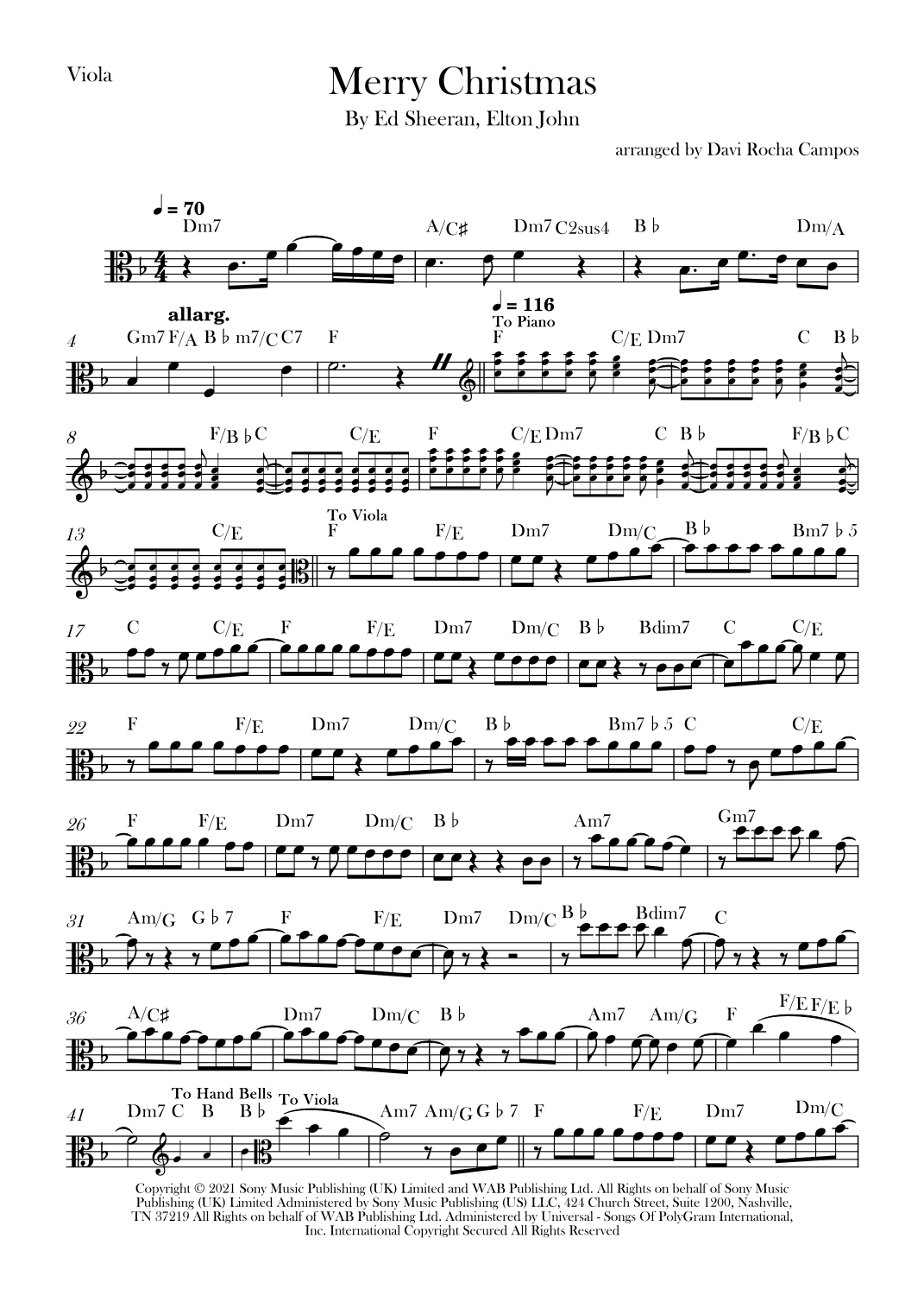 Merry Christmas (arr. Davi Rocha Campos)