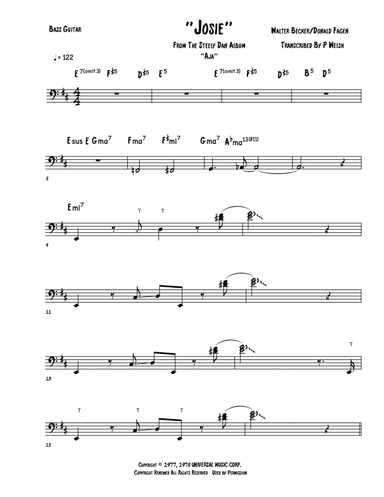 Josie (arr. Accubass)