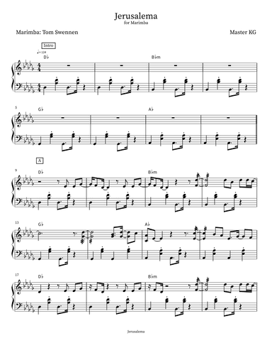 Jerusalema (arr. Tom Swennen)