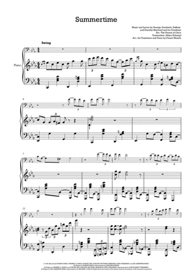 Summertime (arr. Daniel Moretti)