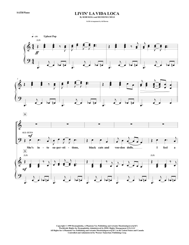 Livin' La Vida Loca (arr. Jeffrey Bowen)