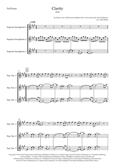 Clarity (arr. Fabio Britto)