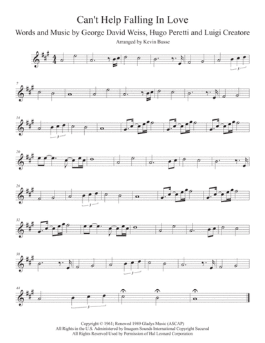 Can't Help Falling In Love (arr. Kevin Busse)