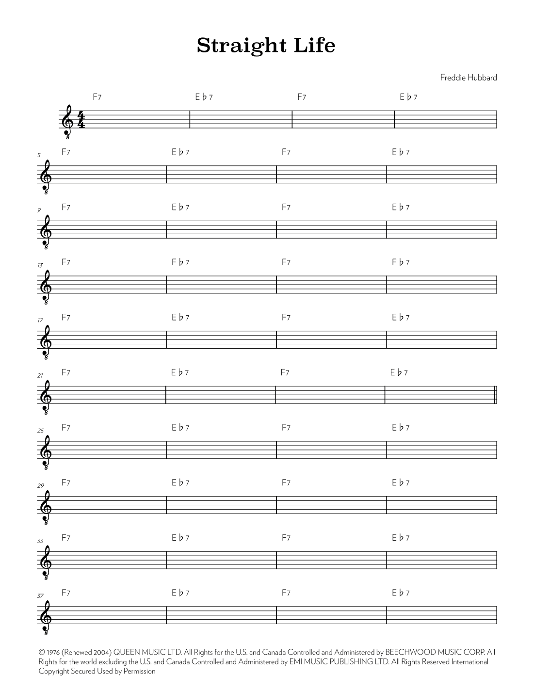 Straight Life (arr. Riverside Guitar School)