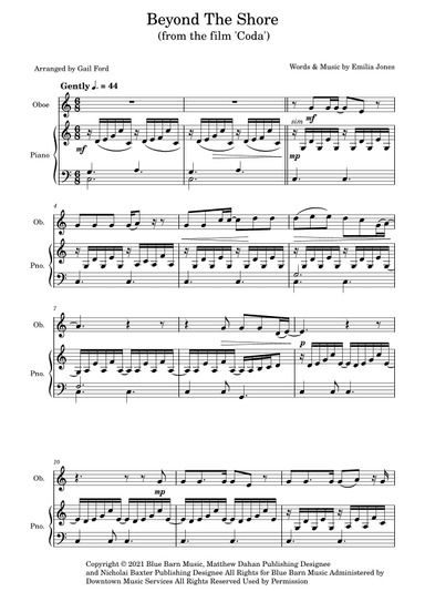 Beyond The Shore (arr. Gail Ford)