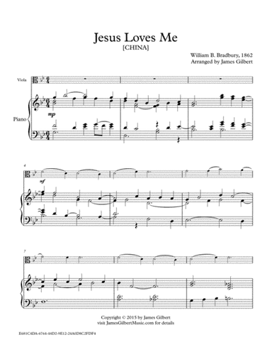 Jesus Loves Me (arr. James Gilbert)