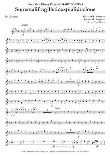 Supercalifragilisticexpialidocious (arr. Diego Marani)