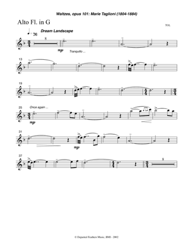 Waltzes, opus 101 (2002) flute part