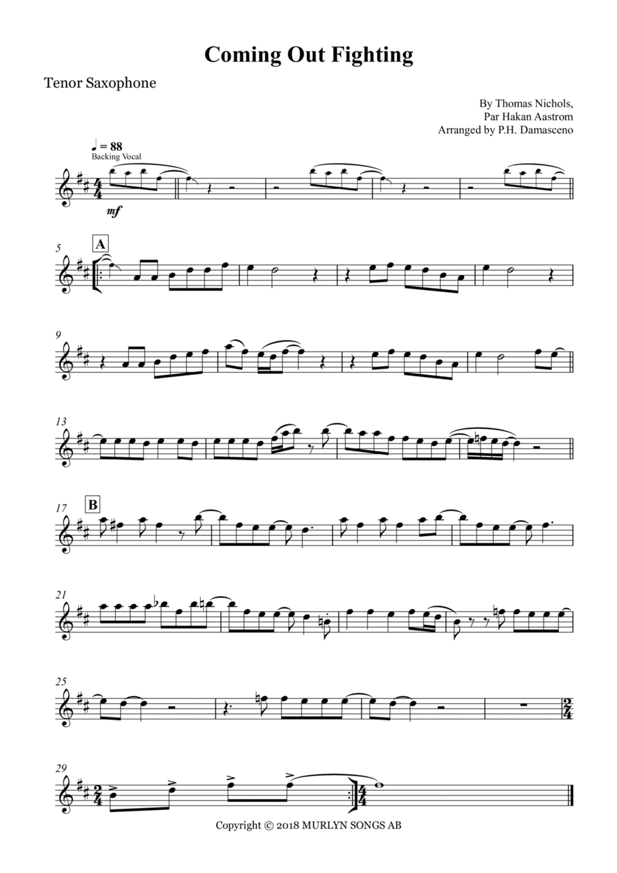 Coming Out Fighting (arr. P.H. Damasceno)