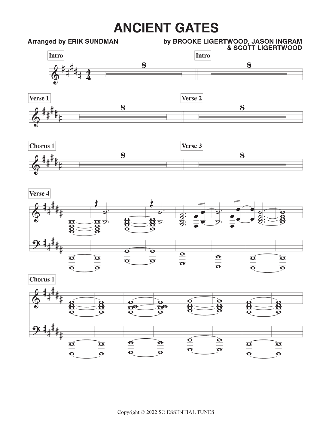 Ancient Gates (arr. Erik Sundman)