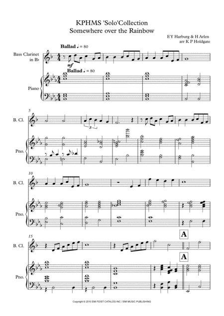 Over The Rainbow (arr. Kevin P Holdgate)