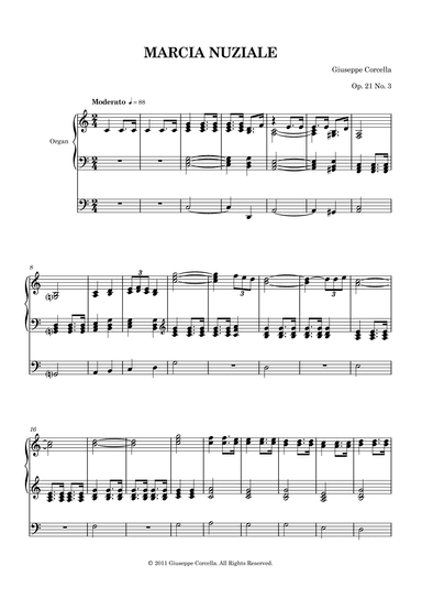 Marcia Nuziale, Op. 21 No. 3