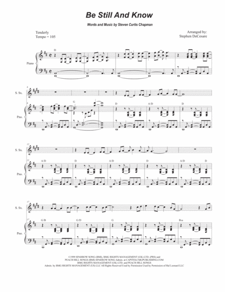Be Still And Know (arr. Stephen DeCesare)
