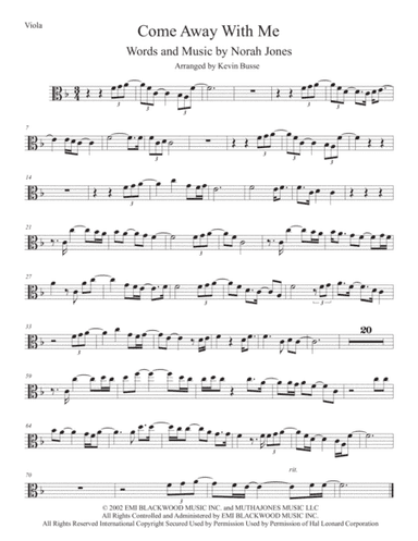Come Away With Me (arr. Kevin Busse)