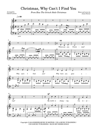 Christmas Why Can't I Find You (arr. Gabriel Lawson)