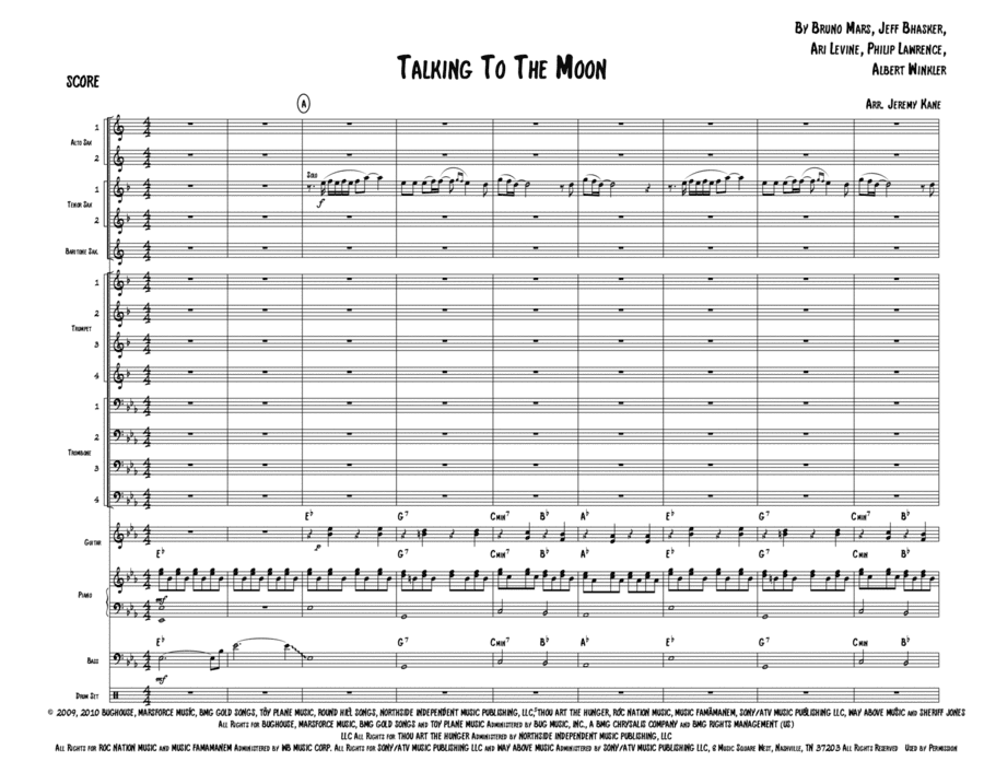 Talking To The Moon (arr. Jeremy Kane)