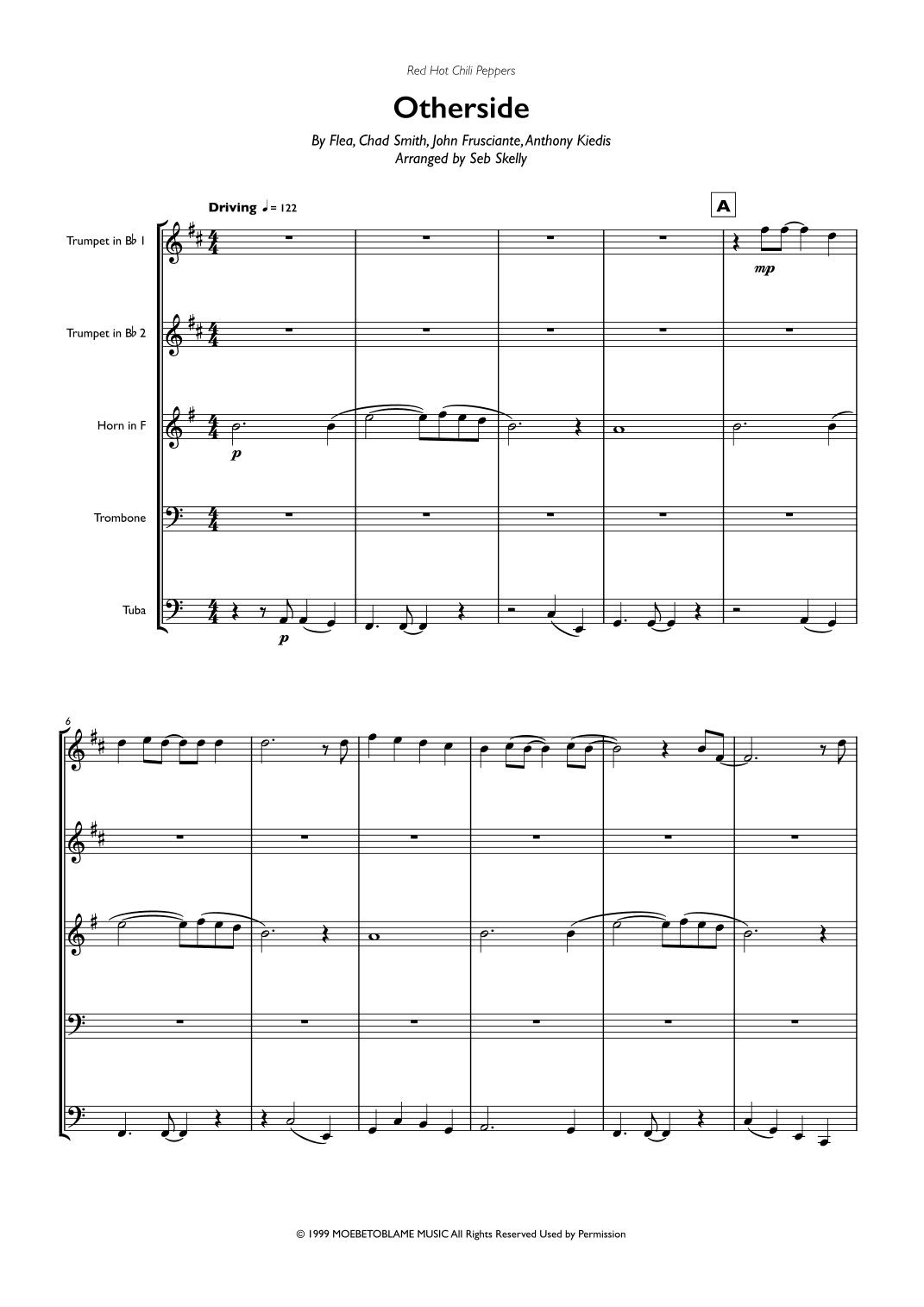 Otherside (arr. Seb Skelly)