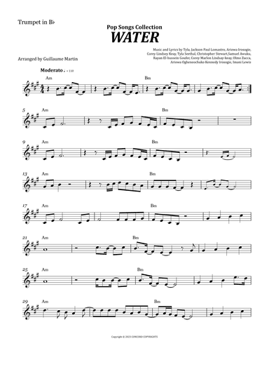 Water (arr. Guillaume Martin)
