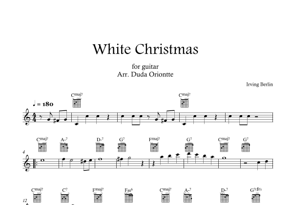 White Christmas (arr. Duda Oriontte)