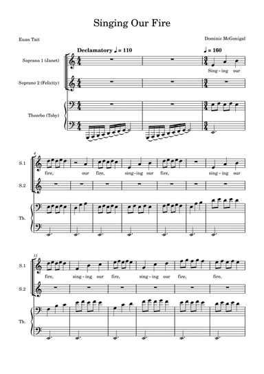Singing Our Fire (for 2 sopranos and theorbo)
