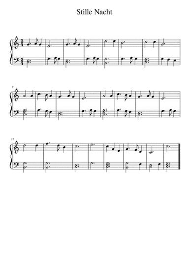 Silent Night - Easy Piano (arr. F. Chiofalo)