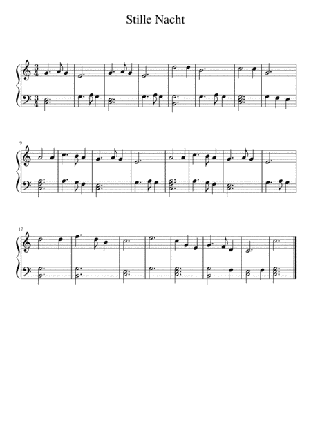 Silent Night - Easy Piano (arr. F. Chiofalo)