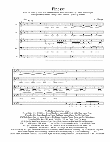 Finesse (arr. Bryan Sharpe)