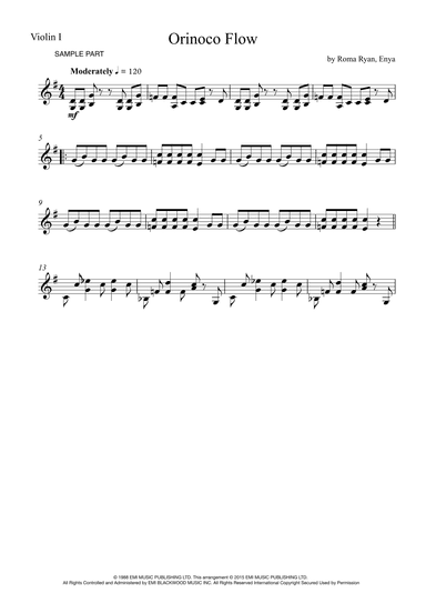 Orinoco Flow (arr. Sherry Lewis)