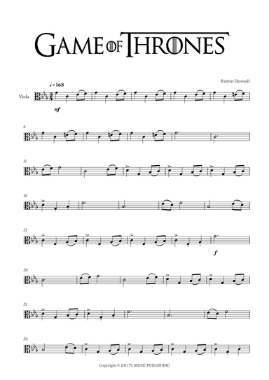 Game Of Thrones (arr. Cadenza Editions)