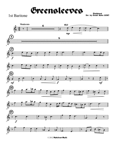 Greensleeves (arr. Gerald Kuhn)