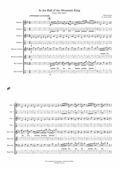 In the Hall of the Mountain King- Ukulele Ensemble (arr. James Drake)