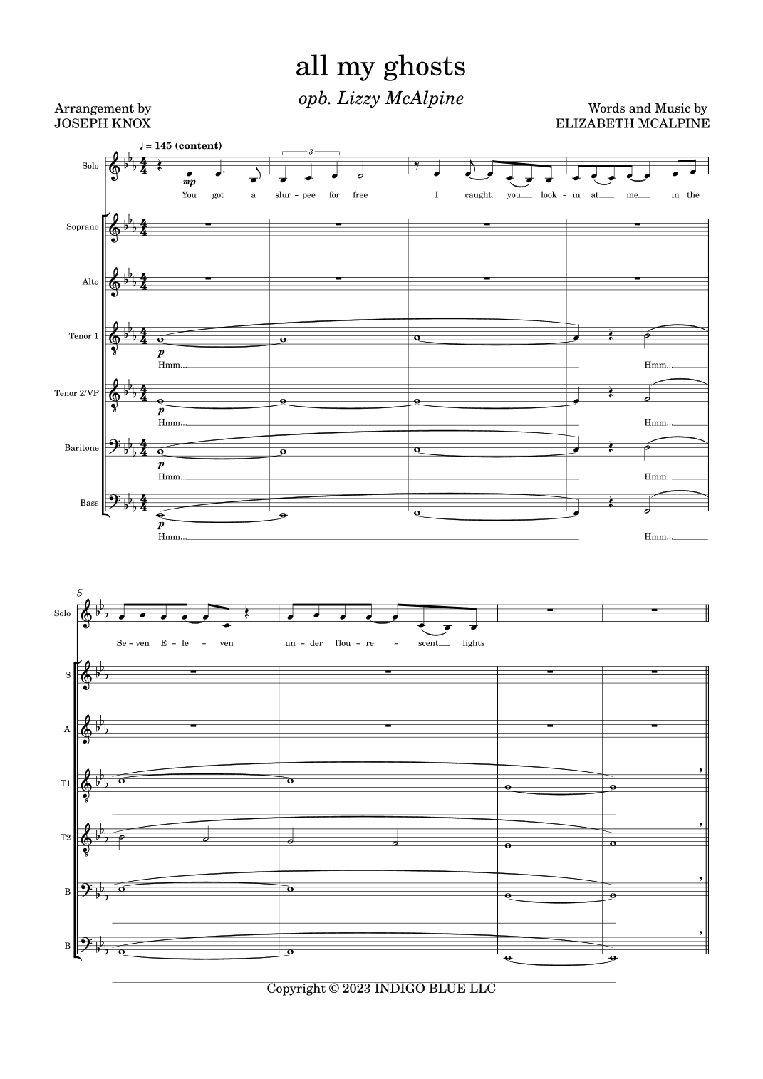 All My Ghosts (arr. Joseph Knox)