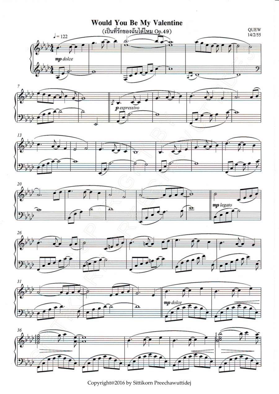 Op.49 Would You Be My Valentine [Dr.QUEW]