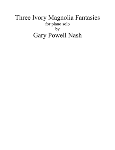 Three Ivory Magnolia Fantasies