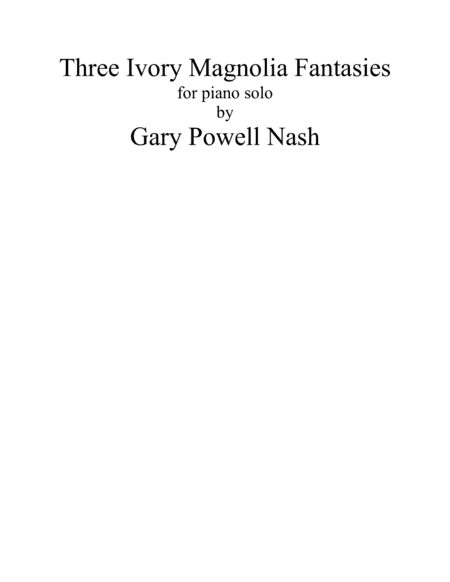 Three Ivory Magnolia Fantasies