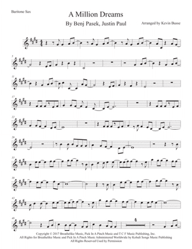 A Million Dreams (arr. Kevin Busse)