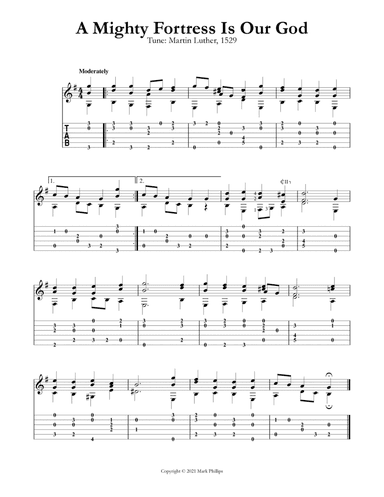 A Mighty Fortress Is Our God (arr. Mark Phillips)