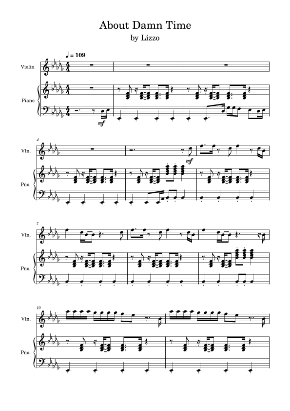 About Damn Time (arr. Anya Alston)
