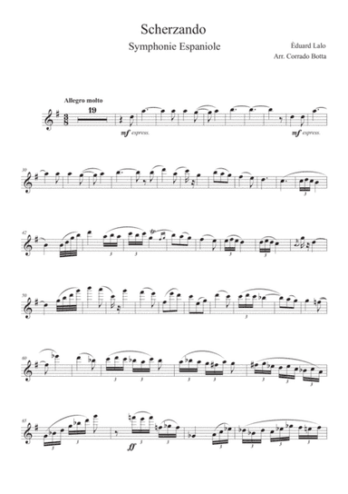 Scherzando, Edouard Lalo Symphonie Espagnol (arr. Corrado Botta)