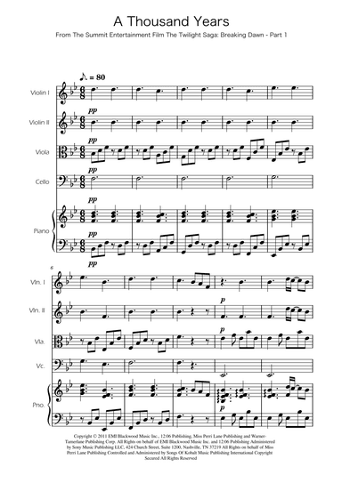 A Thousand Years (arr. Ygor Nunes)